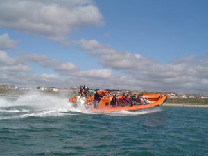 Adventure Voyages RIB Sensation on a trip to the Needles